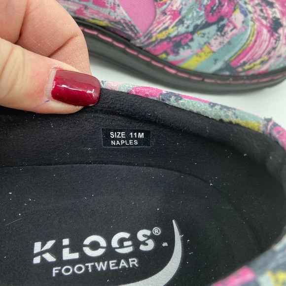 KLOGS Naples Comfort Clog Work Mule Leather Miami Vice Pink Women's Size 11 - Picture 9 of 12